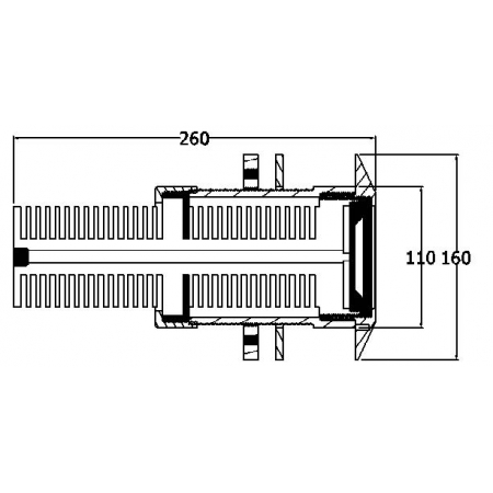 Lampa podwodna do jachtu PN150 150 Watt